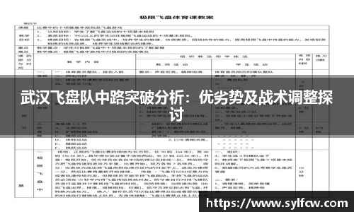 武汉飞盘队中路突破分析：优劣势及战术调整探讨