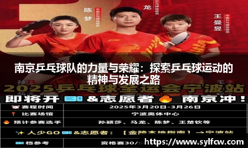 南京乒乓球队的力量与荣耀：探索乒乓球运动的精神与发展之路