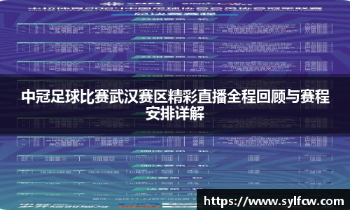 中冠足球比赛武汉赛区精彩直播全程回顾与赛程安排详解